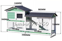 新品 ニワトリ小屋 兎 ハト小屋 ペット別荘 豪華 ハウス 木製 防雨 防腐 ウサギ 高品質 ニワトリ小屋 飼育 屋外養殖 庭 掃除しやすい_画像6