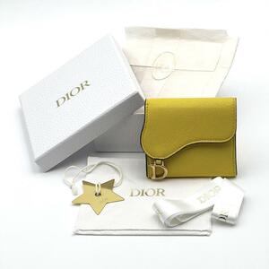 【超美品】ディオール　DIOR クリスチャンディオール　レディース　財布　折り財布　サドル　SADDLE ロータス　ウォレット