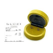 【定価9.7万】グッチ　GUCCI　ピアス　GG　ランニング　ゴールド　18金 K18 イエローゴールド_画像1