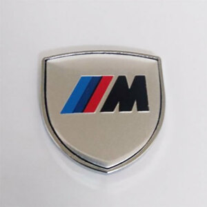 BMW　M 3D金属ステッカー シルバー　1枚