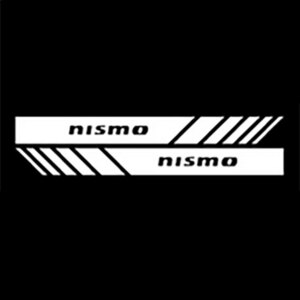 nismo Nismo door mirror sticker silver white ( white )1 set 