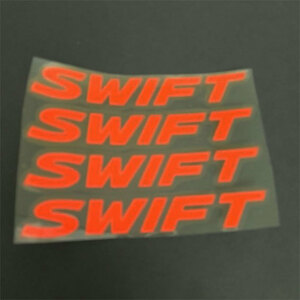 SUZUKI 　SWIFT スイフト　ステッカー　４個組(赤文字）