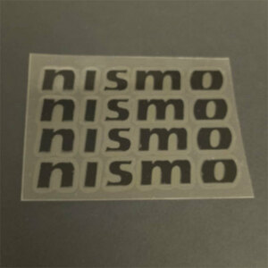 nismo ニスモ　ステッカー　４個組(黒文字１色）　　 1枚