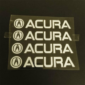 ACURA アキュラ　ステッカー ブラック（黒）　 大きめ　４個組　1枚