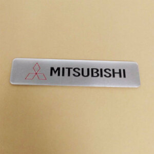 MITSUBISHI (ミツビシ）アルミニウムステッカー 　1枚