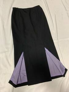 Jean Paul GAULTIER ジャンポールゴルチエ ゴルチェ　黒　ブラック　ロングスカート　スリット　アーカイブ　archive long skirt