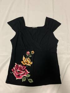 Vivienne Tam Vivi Tam Tops Cuts Saw Black Floral Emelcodery Archive Archive Tops