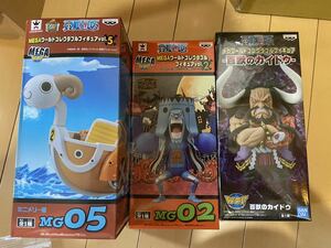 未開封 3体 ワンピース ONE PIECE ワールドコレクタブルフィギュア ワーコレ MEGA メガ ミニメリー号 フランキー ハロウィン カイドウ 813