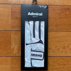 送料無料Admiral GOLFアドミラルMENS合成皮革グローブ(左手用)全天候型パンチング通気しっとり滑らかグリップtricolore(22-23cm)お買得新品