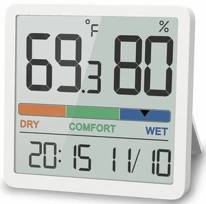  термометр-гигрометр цифровой гигрометр салон датчик температуры часы имеется класть часы 