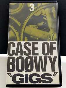 【 東芝EMI 】GIGS CASE OF BOOWY ③ ポストカード付 希少 レア 廃盤 ビデオ