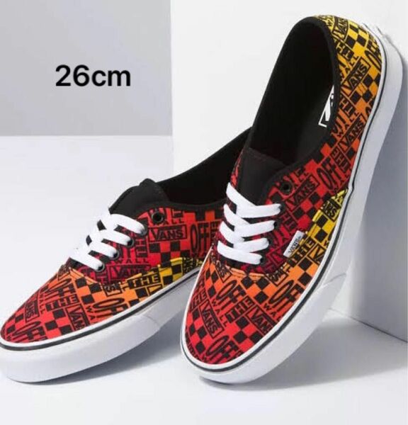 26cm US企画【VANS】AUTHENTIC LOGO FLAME