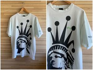 #セール★送 230★訳あり★STUSSY ステューシー OLD TEE オールド Tシャツ ビンテージ★サイズ L★STATUE OF LIBERTY NEW YORK