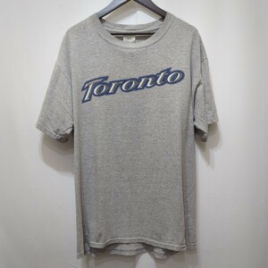 【送料370円】ヴィンテージ Toronto プリントTシャツ メンズ XL相当 半袖 ベースボール 野球 MLB ビンテージ Vintage