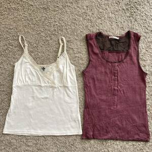 cuccia camisole gouter tank top regular price total 16000 jpy made in Japan k tea go-te no sleeve ivory ... color stay ru franc 