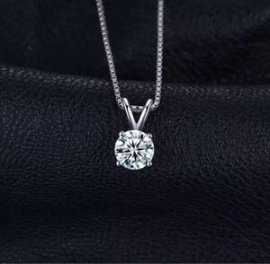 特価　AAA+CZ ダイヤモンドネックレス　1.3ct シルバー925 刻印有り