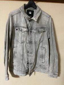 G-star raw Gジャン デニムジャケット　グレー　ストレッチあり