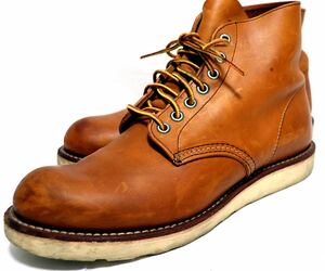 [良品] RED WING US9.5 27.5㎝　9107 レースアップブーツ　プレーントゥ 高級靴　本革　メンズ　アメカジ　ワーク　メンズ　送料無料！