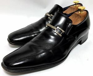REGAL 26㎝　ビジネスシューズ ローファー スワールトゥ　ブラック　メンズ　高級靴　本革　フォーマル　紳士靴　ドレス　送料無料！