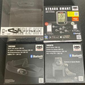 CATEYE サイクルコンピューター CC-RD500B Triple STRADA SMART トリプルワイヤレスキット