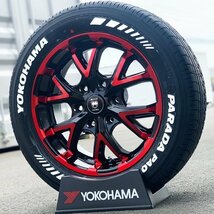 200系 ハイエース レジアスエース 新品 17インチ タイヤホイールセット 4本 YOKOHAMA PARADA PA03 215/60R17 車検対応 ホワイトレター_画像5