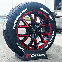 200系 ハイエース レジアスエース 新品 17インチ タイヤホイールセット 4本 YOKOHAMA PARADA PA03 215/60R17 車検対応 ホワイトレター_画像3