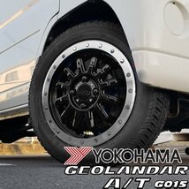 S320G S321G S330G S331G アトレーワゴン 14インチ タイヤホイールセット YOKOHAMA GEOLANDAR A/T G015 ヨコハマ ジオランダー 155/65R14_画像1