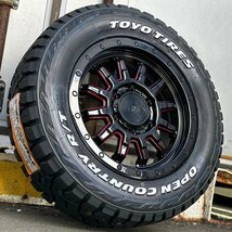 車検対応 200系 ハイエース 新品 16インチ タイヤホイールセット TOYO オープンカントリー RT 215/65R16 ホワイトレター_画像4