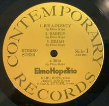 【送料込】【1971 US Reissue】Elmo Hope Trio - With Jimmy Bond & Frank Butler LP Stereo Remastered_画像3