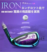 ゴルフ クラブ アイアン カバー付き レディース シャフト ゴルフクラブ GOLF 飛距離アップ 適合 高反発 シニア 初心者_画像3