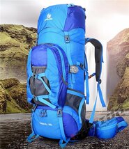 バックパック メンズ レディース 防水 軽量 スポーツ 登山 ザック 登山用 リュックサック 大型リュック 多機能 撥水 旅行 軽_画像2