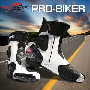 レーシングブーツ メンズ バイク用靴 ツーリング ライディンブーツ ライディング ミドル オートバイ ショート 防寒 耐衝撃構造