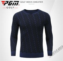 ゴルフ GOLF ウールセーター 秋 冬 メンズ コート ゴルフウェア ニットセーター 防寒 暖かい プレゼント ギフト_画像3