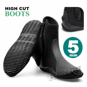  wet suit man and woman use diving boots 5mm is ikatto zipper boots marine shoes Diving Wetsuits