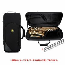 テナーサックス用ケース テナー 楽器 管楽器 TENOR SAX CASE セミハードケース ケース クッション付き 3WAY リ_画像1