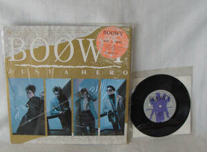 【R1】 BOOWY ボーイ アルバム LP レコード ジャスト・ア・ヒーロー JUST A HERO シングル B・BLUE WTP-90389