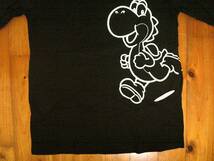 ☆エイチ＆エム/H＆M/DIVIDED【スーパーマリオ☆SUPER MARIO】YOSHI/ヨッシープリントワイドTシャツワンピース　チュニックワンピ XS 黒_画像3