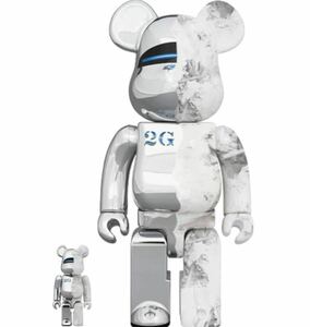 新品 未開封 BE@RBRICK SORAYAMA × DANIEL ARSHAM 100% & 400% 2G 渋谷 ベアブリック 空山基 ダニエルアーシャム トイ kaws