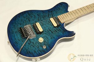 [ очень красивый товар ] MUSIC MAN AXIS Balboa Blue Burst Quilt. стеганый ..... bar боа . голубой . балка -тактный верх .2021 год производства [TJ021]