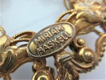 MIRIAM HASKELL/ミリアムハスケル：ブローチ ゴールドカラー アンティーク ヴィンテージ 中古/USED_画像3