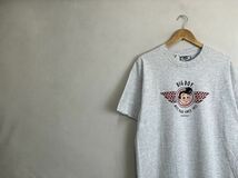 デッドストック品グッドプリントUSA製90sビンテージLee半袖クルーネックプリントTシャツLグレーBIGBOYビッグボーイアメカジキャラ物nr23964_画像1