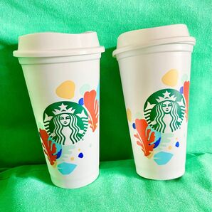 スターバックス　アメリカ限定　リユーザブル　プラスチックカップ　２個セット　473ml 海外限定