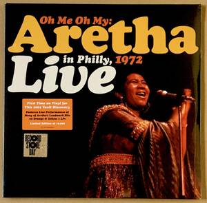 アナログ盤 新品 Aretha Franklin Oh Me Oh My Aretha Live In Philly 1972 オレンジ＆イエロー2LP RSD Donny Hathaway Marvin Gaye