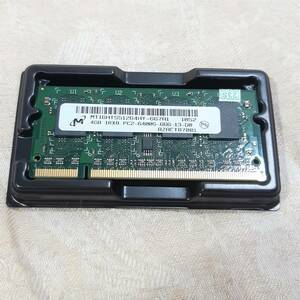 新品 ノートPC用4GBメモリ Micron PC2-6400S DDR2 800MHz 4GB×1枚 1R×8 SO-DIMM 送料無料