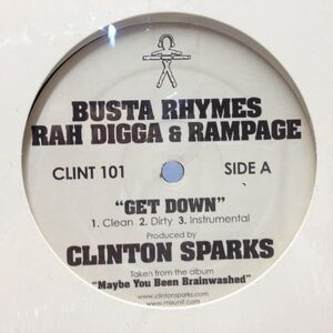 12inchレコード　BUSTA RHYMES, RAH DIGGA & RAMPAGE / GET DOWN