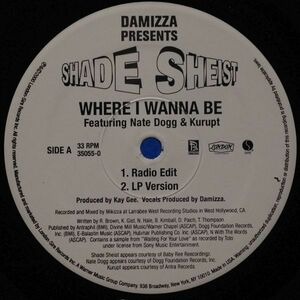 12inchレコード SHADE SHEIST / WHERE I WANNA BE