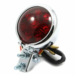 *新品 セール！　汎用　ベーツタイプ テールランプ 12V LED クローム (62-21519)