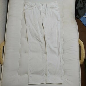 Armani Jeans アルマーニジーンズ ホワイト デニム カラーデニム Gパン 大きいサイズ 美品 32size 94cm XL