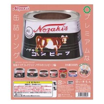 缶詰リングコレクション ノザキのコンビーフ編 全6種フルコンプセット いきもん ガチャポン 指輪 ストラップ 現代美術二等兵_画像1