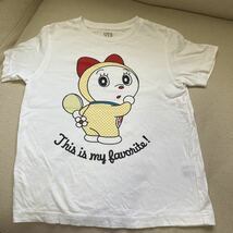 ◆美品◆ ユニクロ サイズ120 半袖Tシャツ ドラミちゃん コラボTシャツ UT UNIQLO ドラえもん　子供　キッズ　コラボ　アニメ　Tシャツ_画像1